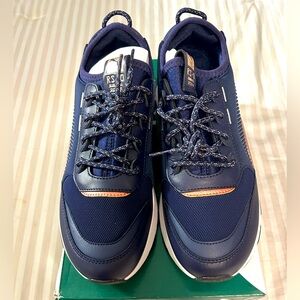 NIB never worn, Puma RS-0 Trophy Sneakers, Size 9 Navy & Bronze